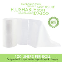 HeartFelt Cloth Diaper Liners by Heartfelt. Flushable, Disposable (100 Sheets)
