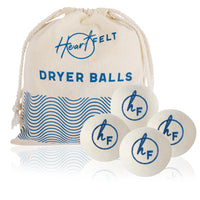 100% All Natural Wool Dryerballs by Heartfelt - (4 pack)