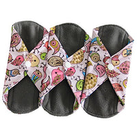 Heart Felt Bamboo Reusable XL Cloth Menstrual Pads (3 Pack, Heavy Flow)