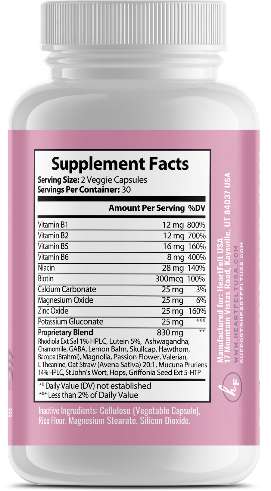 Anti-Anxiety Formula for Overall Cognitive Health by HeartFelt