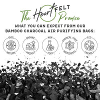 Charcoal Bamboo Air Purifying Bags - (4 Bamboo Charcoal Bags)