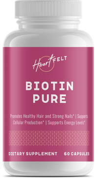 Biotin Pure for Healthy Hair Skin and Nails by HeartFelt