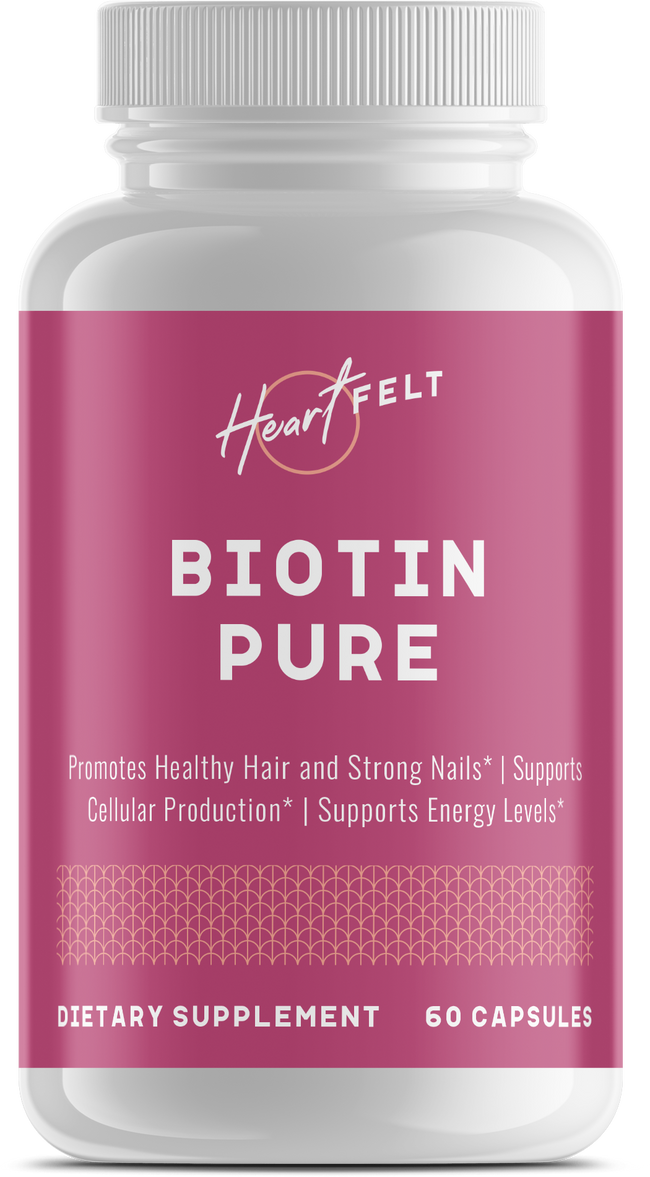 Biotin Pure for Healthy Hair Skin and Nails by HeartFelt