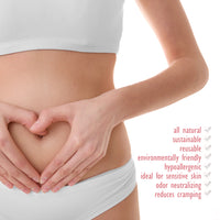 Sanitary Reusable Cloth Menstrual Pads by HeartFelt - (4 Pack with a Wet Bag)