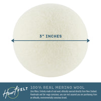 100% All Natural Wool Dryerballs by Heartfelt - (4 pack)