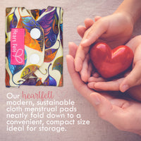 Sanitary Reusable Cloth Menstrual Pads by HeartFelt - (5 Pack)