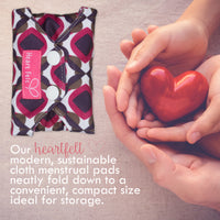Sanitary Reusable Cloth Menstrual Pads by HeartFelt - (5 Pack)