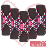 Sanitary Reusable Cloth Menstrual Pads by HeartFelt - (5 Pack)