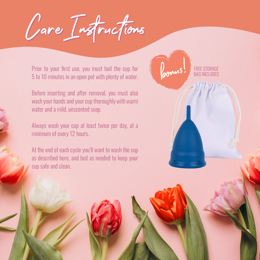 Reusable Menstrual Cup by HeartFelt - Comfort for up to 12 hours