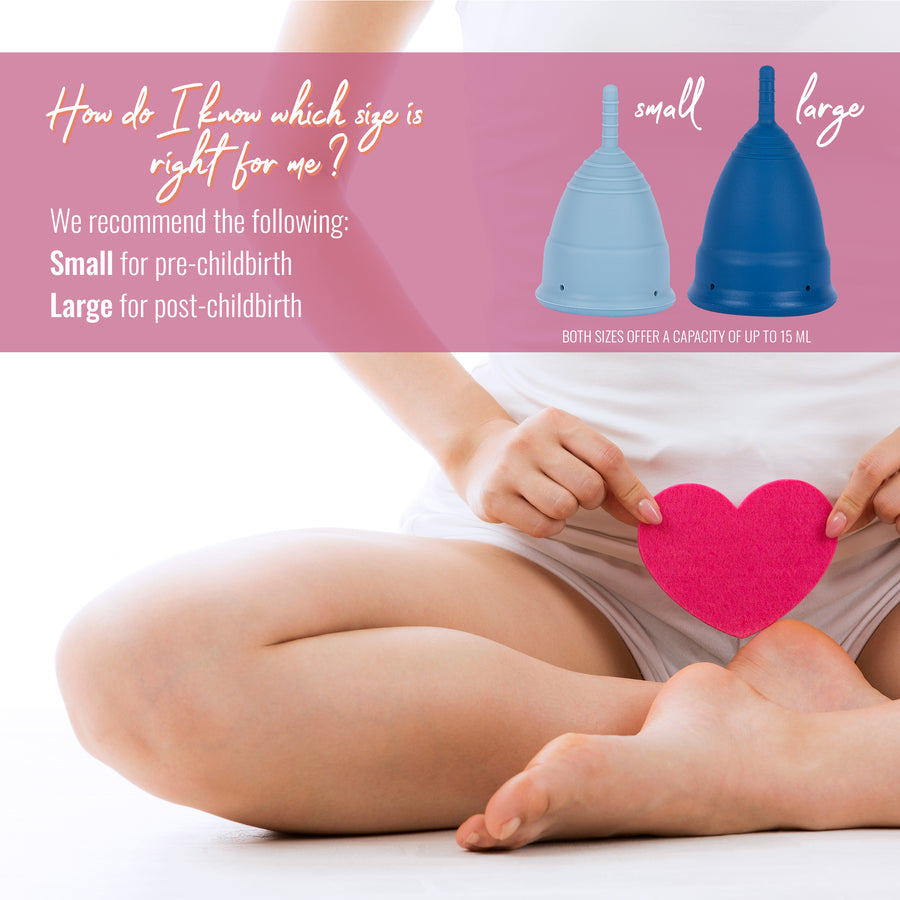 Reusable Menstrual Cup by HeartFelt - Comfort for up to 12 hours